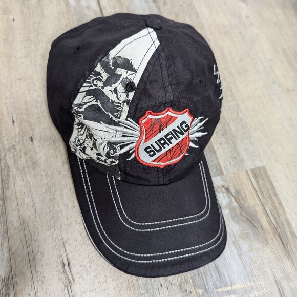 Dript* Men's Hook/Loop Adjustable Back Visor 3" Length "Surfing" Hat~ Adjustable - Picture 10 of 14